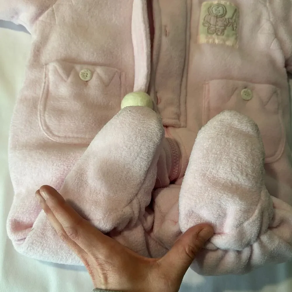 Baby B'gosh Inuit Arctic Fisherman Thick Winter Hooded Snow Bunting Sz 0-6 mo